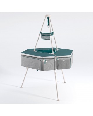 Кухонная мебель Quechua, полная версия Tepee FULL - стол шестиугольный 6-местный