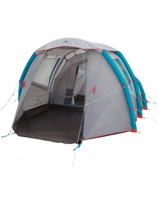 Палатка надувная Quechua Air Seconds 4.1 (серая с синим)