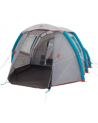 Палатка надувная Quechua Air Seconds 4.1 (серая с синим)