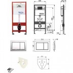 Инсталляция для унитаза TECEbase Kit 9.400.006