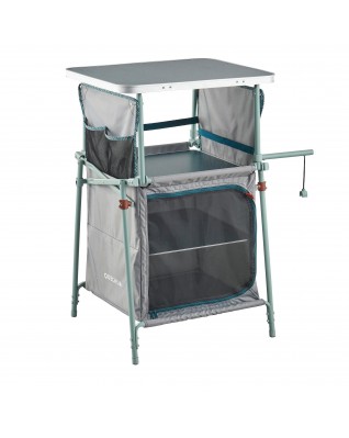Шкаф кухонный складной Quechua 92см, 3 полки, дверь-сетка на молнии 